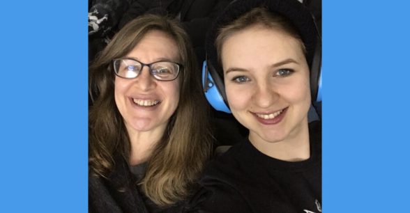 Photo of parent and child Laura and Wren Reeve