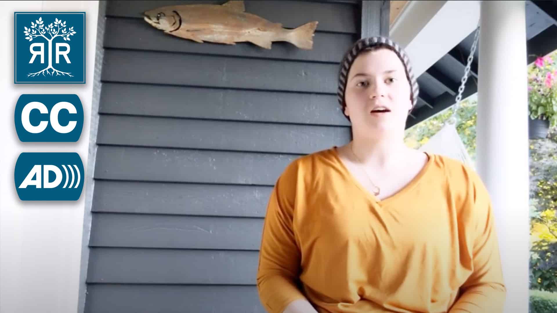 Ellie speaks to camera.