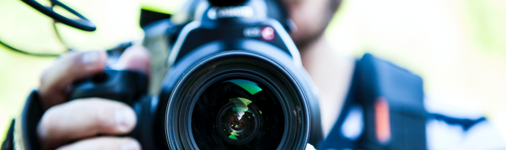 close up of camera lens